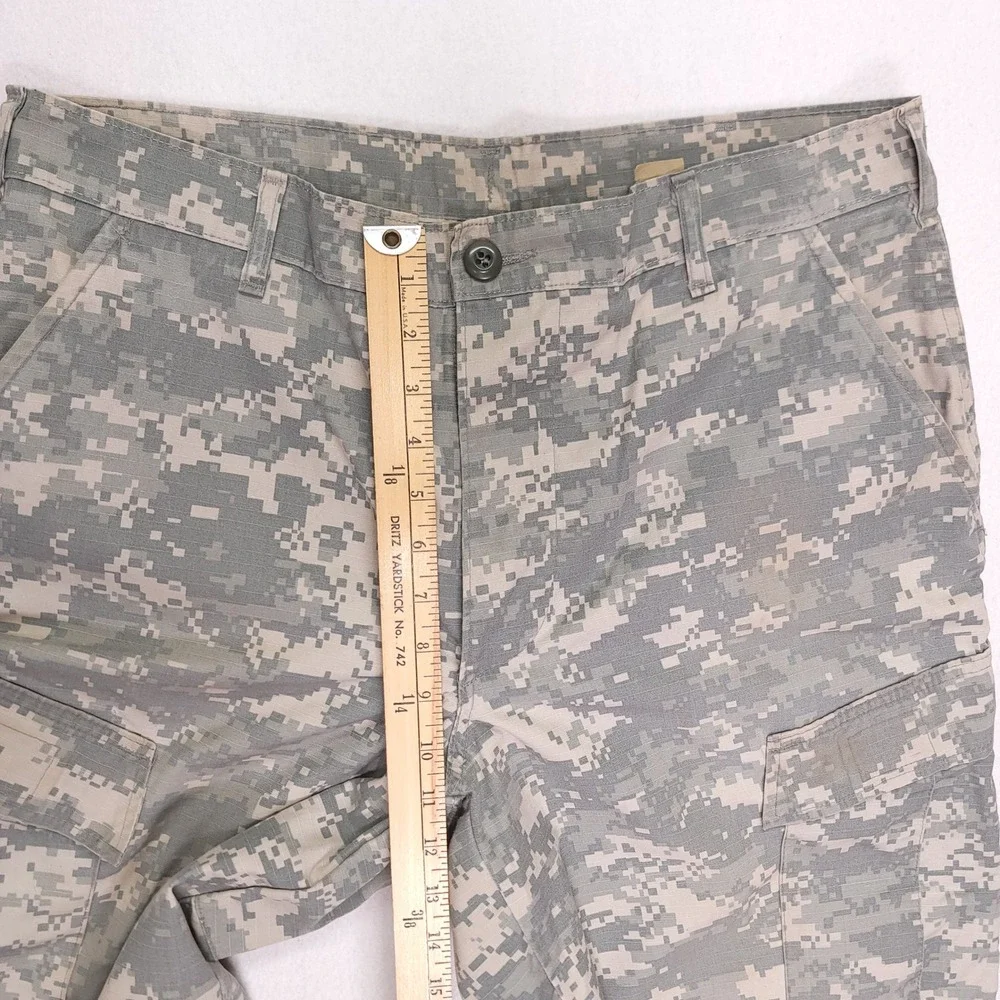 US Army ACU Digital Camo Cargo‎ Pants Medium Regular Ripstop Trousers 34x31